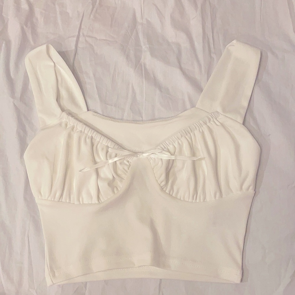 White Crop Top